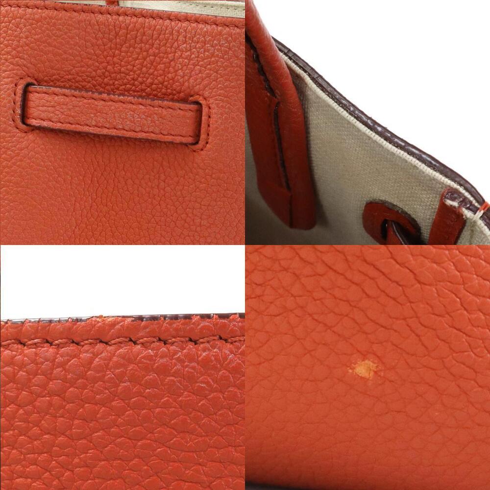 Celine Phantom Cabas Orange Handbag Leather - Picture 4 of 4